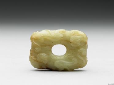 图片[2]-Jade oval-shaped huang ornament, Song dynasty, 960-1279 C.E.-China Archive